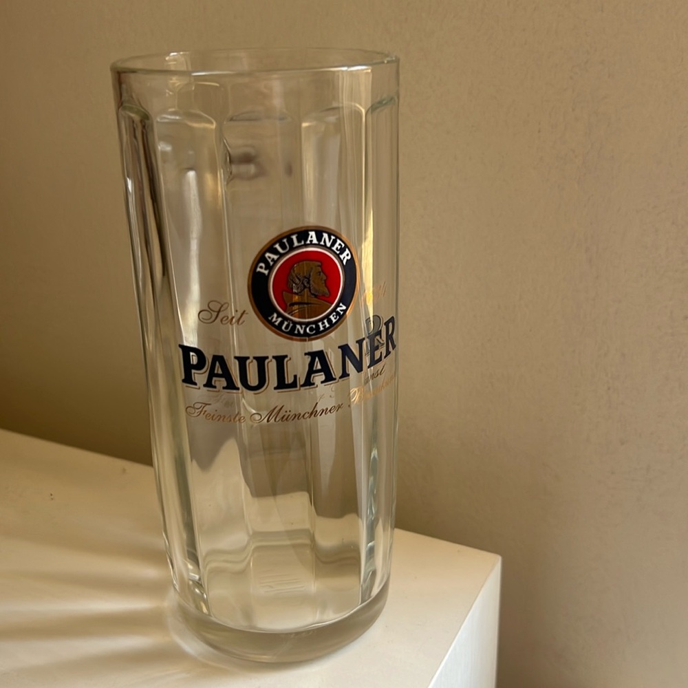 Paulaner München beer glass mug
